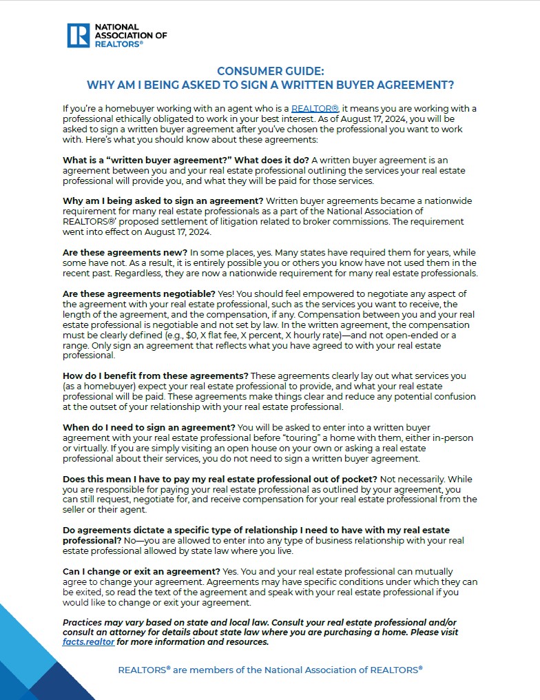 NAR Buyer's Agreement
